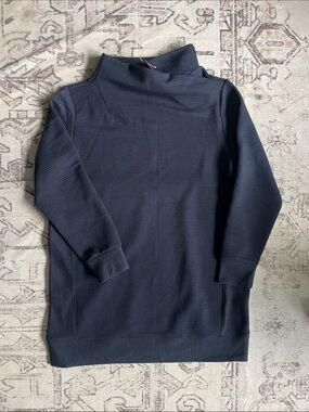 Overlap Active Tunic Turtleneck Sweater